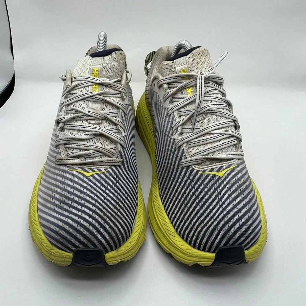 Hoka One One Rincon 2 Womens Running Shoes 9 Black Dark Citron Lighweight nice